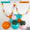 127PCS Tropical Balloon Arch Garland Kit, Teal Blue, Pink & Orange Balloons with Tropical Garland, Ocean & Hawaiian Theme Decorations